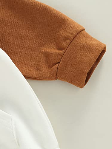 Liomengzi Newborn Baby Boy Girl Romper Jumpsuit Hoodie Clothes Sweatshirt Pullover Knit Sweater Top Fall Winter Outfit (Brown , 0-6 Months ) #TOP5