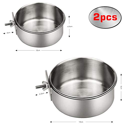 Ciotola per Uccelli, 2 Pezzi Ciotola per