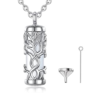 EUDORA Harmony Ball Lebensbaum Asche Urnenkette 20 Zoll