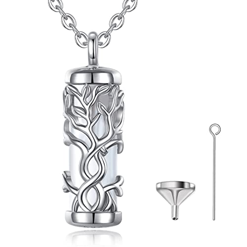 EUDORA Harmony Ball Lebensbaum Asche Urnenkette 20 Zoll