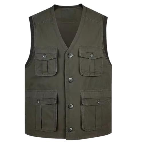 Chaleco de algodón sin mangas fino y cómodo estilo casual para hombre