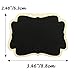 Alyan & Jammsy Mini Hanging Chalkboard Signs Wooden Reusable Smooth Surface Small Chalk Boards Double-Sided Little Labels for Food Pantry Beverage Baskets (Black, Pack of 12pcs)