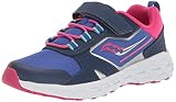 Saucony Kids Girls Wind Shield A/C 2.0 Running Shoe, Blue/Pink, 12 M US