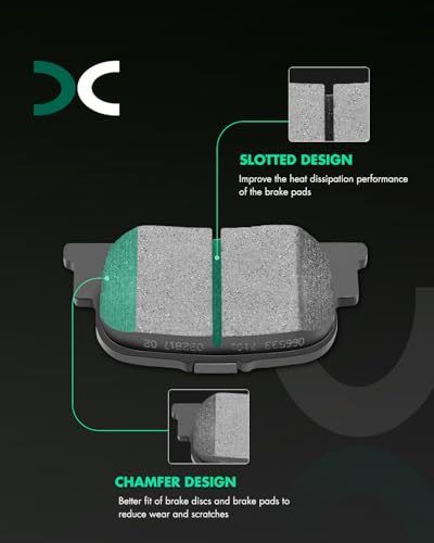 Image of SCITOO D835 D707 Front Rear Brake Pads Sets Fit For Lexus ES300 2000-2001,For Toyota For Camry 2000-2001