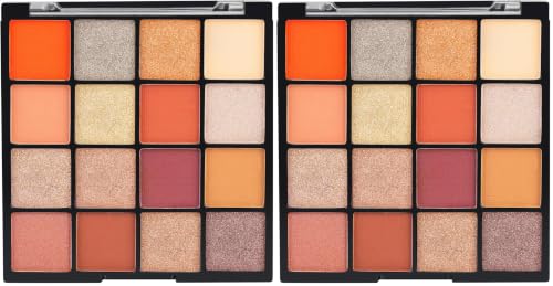 Image of Insight Cosmetics Gorgeous 16 Color Eyeshadow Palette|Matte|Shimmer|Beginner Friendly & Long Lasting Eye Shadow Palette|Long Wearing And Easily Blendable Eye Makeup Palette, 37gm(MK09-Golden Skyline)