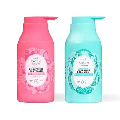 Body Washes (Pack of 2) | With Glycolic Acid, Niacinamide, Ceramides, Hyaluronic Acid | 6+ hrs Odour Control | Long Lasting Fragrance | Body Wash for Women & Men | All Skin Type | 250 ml
