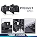 PIT66 Headlights Assembly w/Bulbs Halogen Compatible with Chevy Express & GMC Savana 1500 2003-2014, Fit Express & Savana 2500 3500 2003-2021 Headlamps Clear Lens Black Housing