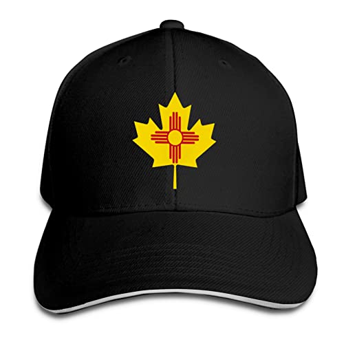 New Mexico Flag Canada Maple Leaf Baseball Cap Sandwich Cap Hip Hop Trucker Cap Classic Golf Sports Hat Unisex