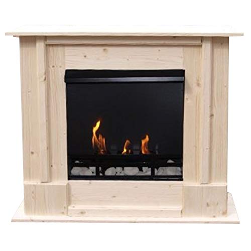 Cheminée Rafael Nature/utilisation avec au bioéthanol et Fire Gel Cover