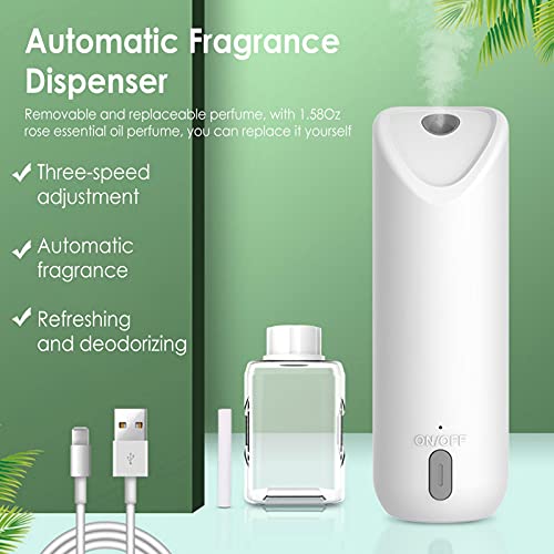 TLM Toys Ultrasone luchtverfrisser voor de auto, geurdispenser, geurspray, geen perforatie nodig, USB-oplaadbaar… - Image 5