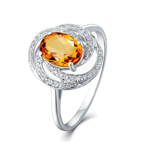 RDSGYZ Anillos de oro para mujer, oro real de...