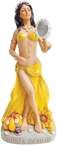 Santo Orisha Ochun Statue Orisha Statue Ochun Estatua Santeria Statue (8 Inch)