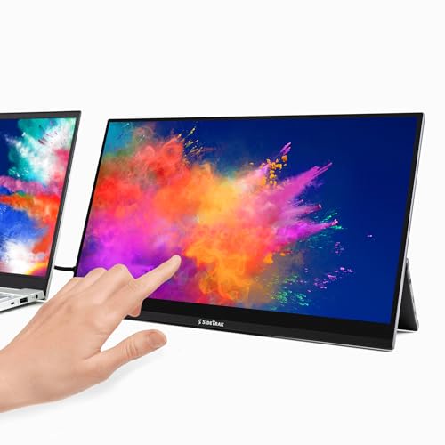SideTrak Solo Pro 15.8 Touchscreen Portable Monitor for Laptop | FHD LED IPS Dual Display 10-Point Touch USB-C & HDMI Laptop Screen Extender for Mac PC Chrome HDR (Touchscreen)