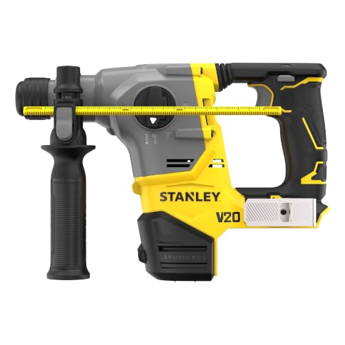 Image of STANLEY FATMAX SBH910M1T-B1 20V MAX CORDLESS Brushless 3-Mode SDS-Plus Rotary Hammer Kit | 1100 RPM | 2.5 Joules Impact Energy Power Tool with 1x 4.0Ah V20 Battery, Charger and Pro-Stack Storage Case