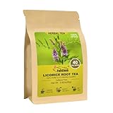 Picture of FullChea - Licorice Root Tea Bag, 40 Teabags, 2g/bag - Premium Licorice Root - Non-GMO - Naturally Caffeine-free Herbal Tea - Aid in Digestion & Promote Respiratory Health