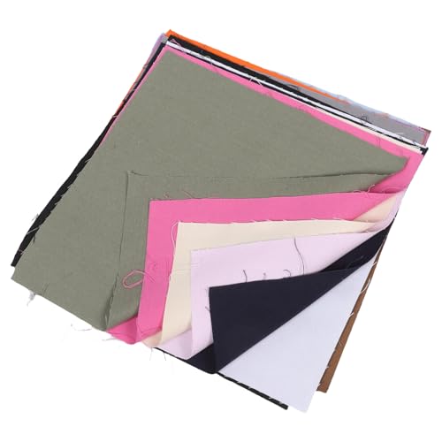 UTHCLO 12 Piezas Tela para Bordar Lino y Algodón 30X30 CM Tela Cuadrada para Costura DIY Manualidades Colores Surtidos para Decoración y Bordado Artístico