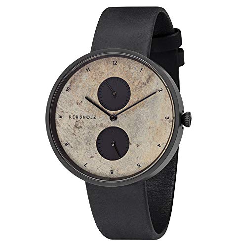 Preisvergleich Produktbild Kerbholz Unisex Erwachsene Multifunktion Quarz Uhr mit Leder Armband 4251240406985