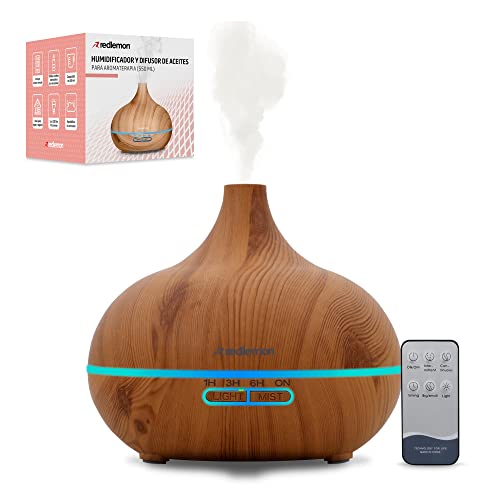 Redlemon Difusor de Aceites Esenciales y Humidificador para Aromaterapia (550...