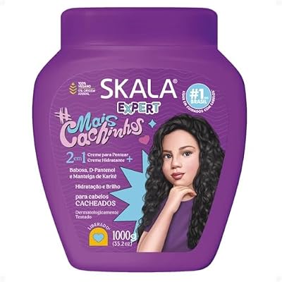 SKALA Skala - Linha Expert - Creme de Tratamento Mais Cachinhos 1000 Gr - (Expert Collection - More Curls for Kids 2 in 1 Treatment Cream Net 33.81 Oz)