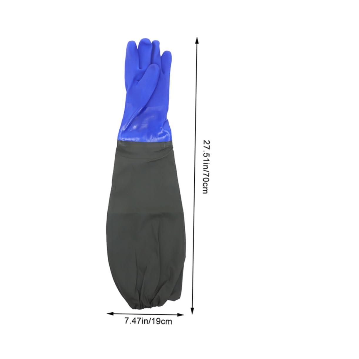 Ipetboom 2pares Guantes Largos Impermeables para Cocina Guantes de Goma Resistentes Codo para Lavar Platos y Cuidado de Peceras