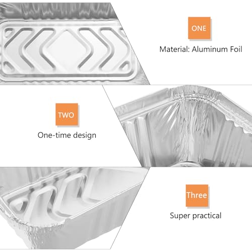 Bandejas desechables de aluminio para barbacoa recipientes para alimentos y horno 7