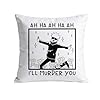 POFULL JJK Gift Manga Merch Anime Lover Gift JJK Anime Inspired Pillowcase I'll Murder You Pillow Cover (AH HA AH Pillowcase)