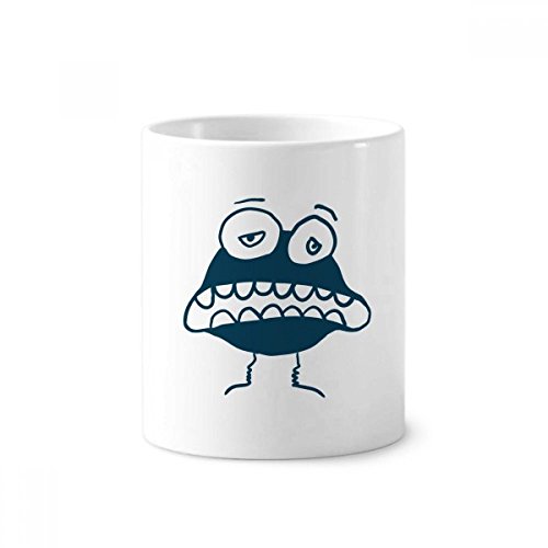 Mug alien monstre en céramique blanche pour bureau et salle de bain