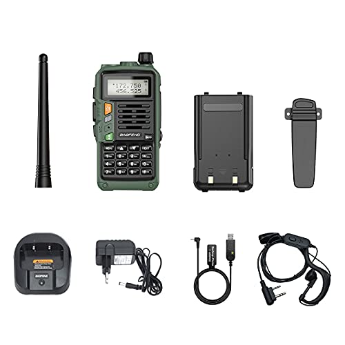 Baofeng Radio Handheld Ham Radio Uv-S9 Plus 8W High Power Portable Two Way Radiowith 2200 Mah Battery And Usb Charger Cable Walkie Talkie #TOP7