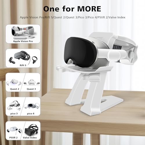 Foursea Suporte universal para fone de ouvido VR – compatível com Vision Pro, Quest 2/3, PSVR 2, Pic