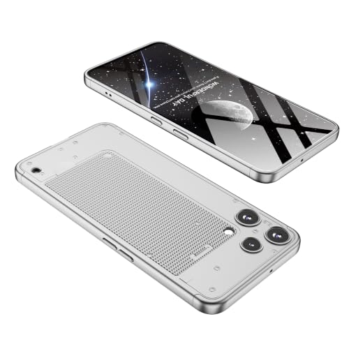 Image of Kapa Double Dip Full 360 Protection Back Case Cover for Nothing Phone 3A LITE (Silver)