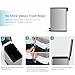 Home Zone Living 8 Gallon Slim Kitchen Trash Can with Soft Close Lid, Step Pedal, Bag Tuck Band, and Removable Liner, Stainless Steel, Silver