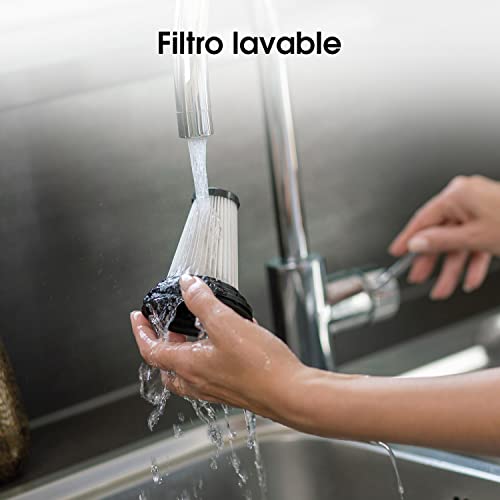 Hisense HVC6264BK Aspirateur Balai sans Fil, 25,2 V, jusqu'à 45 Minutes d'autonomie, Noir, indicateur LED de Charge et lumières LED sur Brosse pour améliorer Le Nettoyage