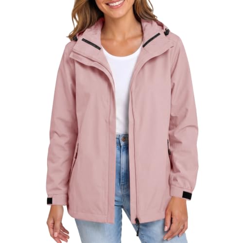 Vêtements de pluie femme grande taille respirant veste imperméable zippée