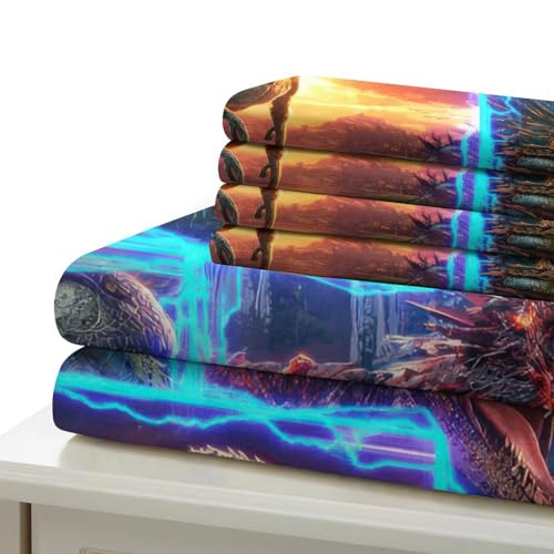 Parure de lit dinosaure 3D le cadeau idéal pour lit simple ado - 7