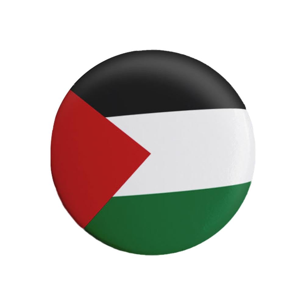 WOBBLOPalestine Flag Pin Badge, Palestine Palestinian Flag Pin Badge Lapel - Palestine National Enamel Badge Armband,Souvenir Palestine Gifts for Hat Clothes Backpack