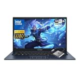 ASUS Vivobook 14 14" FHD Laptop, Intel 10-Core 5 120U(Up to 5GHz), 8GB RAM 256GB SSD, Win 11 WiFi 6 Bluetooth Laptop for Creator Business Gaming Student Study Work w/GM Accessory