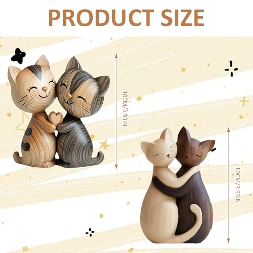 Statuette Chat Bois 2D Déco Bureau, modèle CSAJ-RC8 KEORHEZ