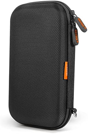 External Hard Drive Case - Shockproof EVA Carrying Case for WD My Passport Element Seagate Expansion Backup Toshiba - High Protection Portable Travel Electronic Power Bank Bag (Black)