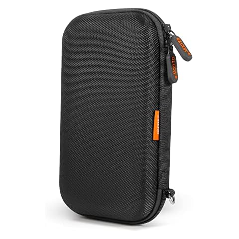 External Hard Drive Case - GLCON Shockproof EVA Carrying Case for WD My Passport Element Seagate Expansion Backup Toshiba 1TB 2TB 4TB - High Protection Portable Travel Electronic Power Bank Bag Cover