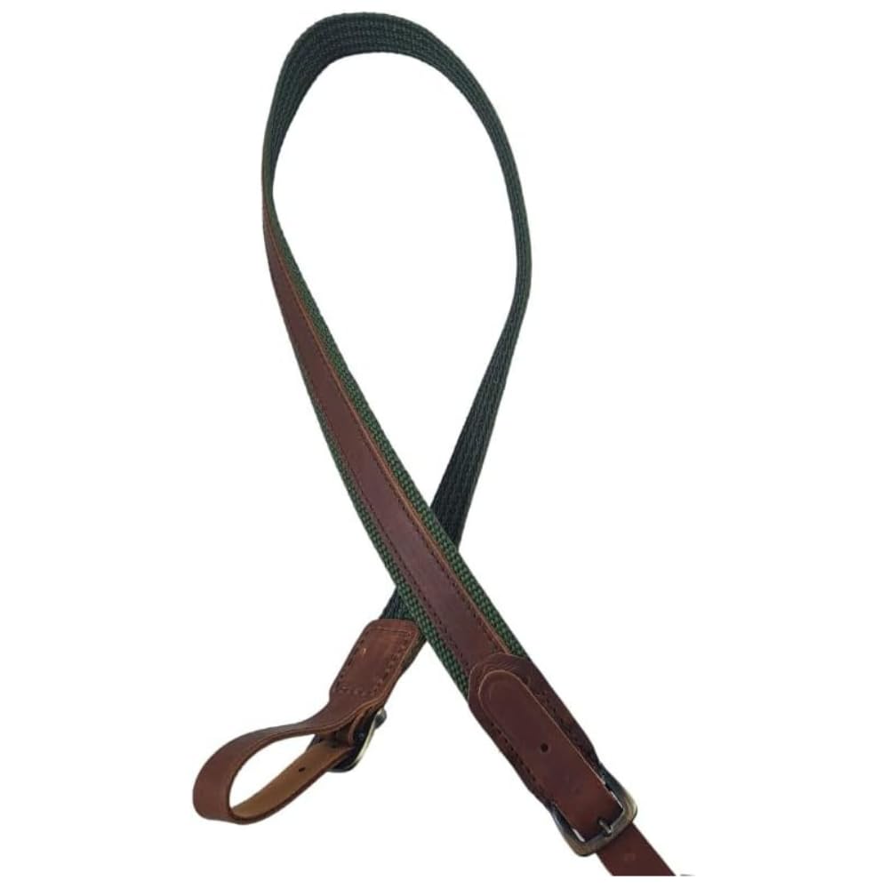 Bretella per Fucile da Caccia in Pelle e cordura Regolabile Cinghia Tracolla per cacciatore MADE IN ITALY Antiscivolo