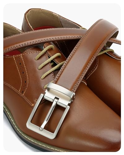 Image of CHAOREN Mens Belt Leather - 1 3 /8 inch Dress Belts for Men - Considerate Gift for Work Business Casual Jeans