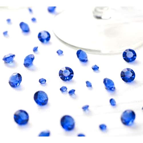 Au plaisir des yeux Diamants De Table Bleu Royal 10 mm Déco Table Mariage X 100 Cover