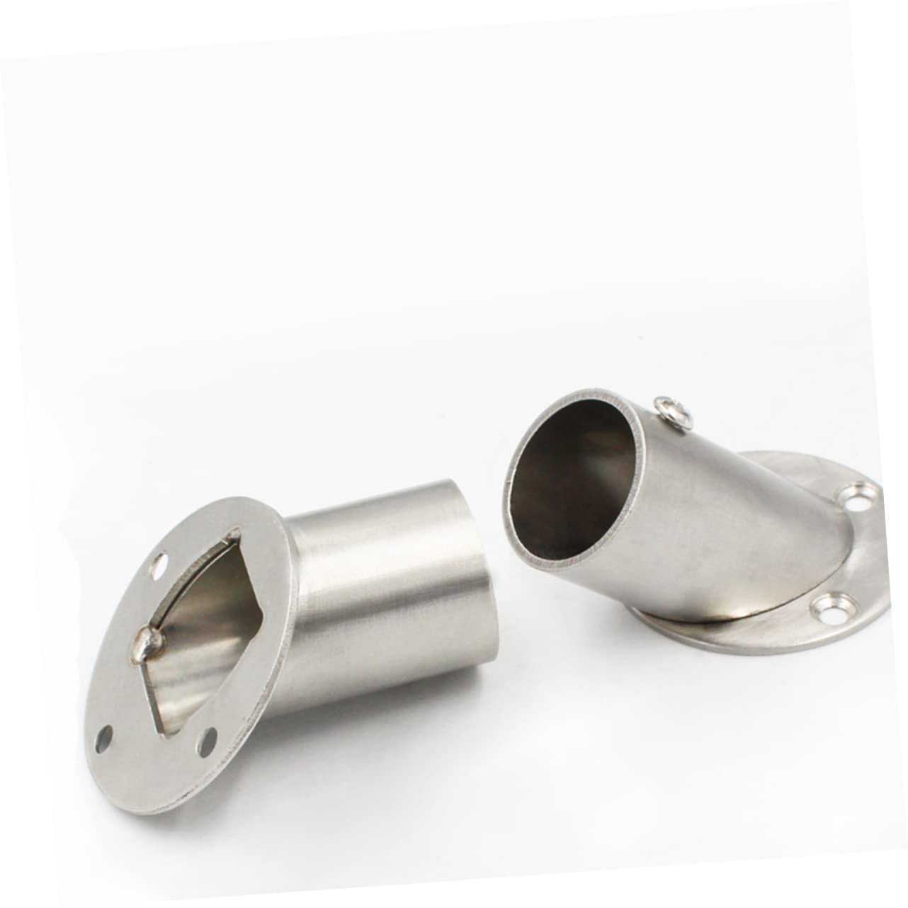 BQLZR Roestvrijstalen Pijpflens Socketstaaf Houder Bevestigingsbracket Voor 25mm Dia Pijp Hardware Verpakking Van 2