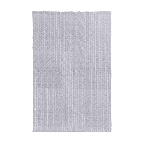 URBANARA Picknickdecke Mallur 130x190 cm - 100% Baumwollgewebe, Polyesterfüllung, Tragegriff & Riemen, wasserdichte Stranddecke Outdoor-Decke Picnic Blanket - Taubenblau & Naturweiß