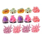 SUPVOX 14 Piezas Coral Artificial Decorativo para Acuarios con Colores Vibrantes Formas Variadas y Diseño Fácil de Limpiar para Tanques de Peces y Decoración de Peceras