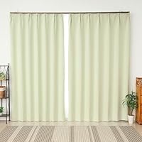 Amazon｜遮光カーテン 遮光1級 フルダル 無地 断熱 「ムック