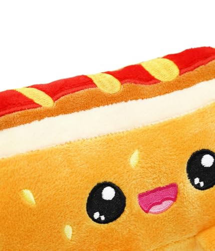 Joytoy - Yummis Wursty der Hot Dog Plüsch 29x9x11 cm, Rot, Gelb, Beige
