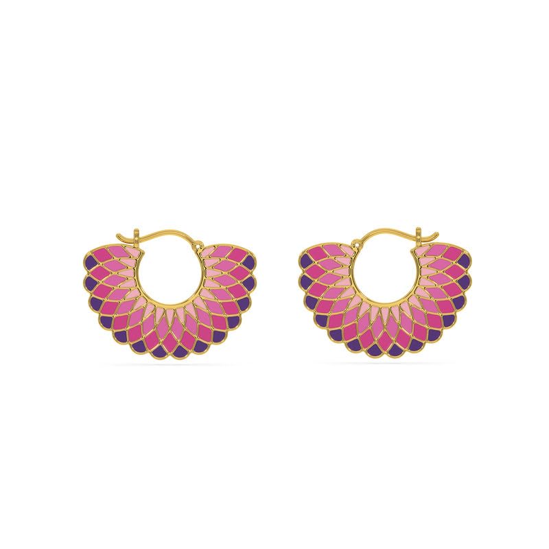 Image of Kisna 14 KT Flossie Yellow Gold Earrings For Women