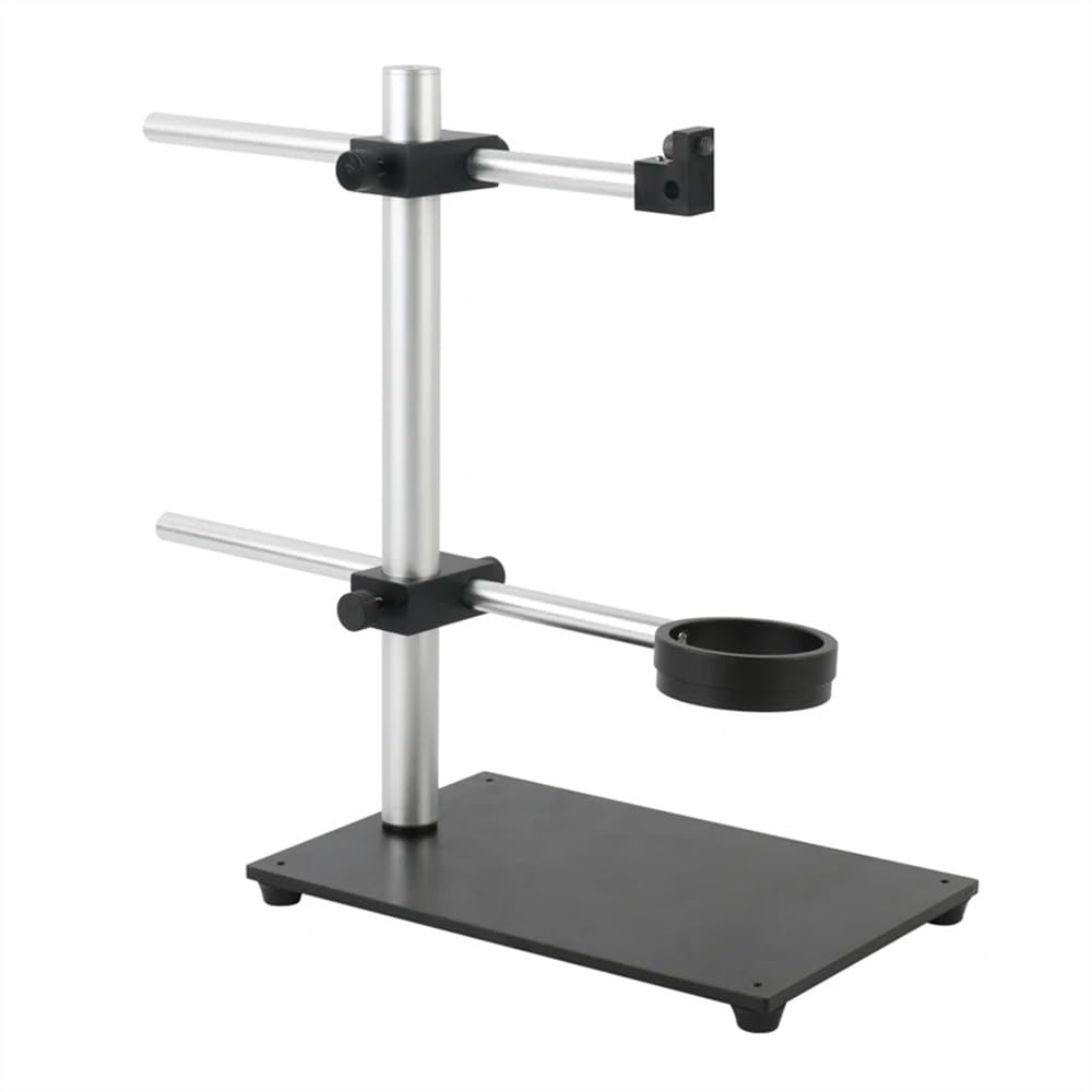 Mikroskop-Zubehör-Kit Mikroskop-Bühnenständer Verstellbares Mikroskop-Stativ aus Vollmetall HDMI VGA USB-Digitalvideokamera-Halter-Ständer LED-Licht-Boom-Ständer Mikroskopische Objektträger(B)
