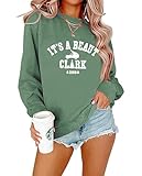 Christmas Sweatshirts for Women It's A Beaut Clark Sweatshirts Xmas Holiday Crewneck Long Sleeve Pullover Green
